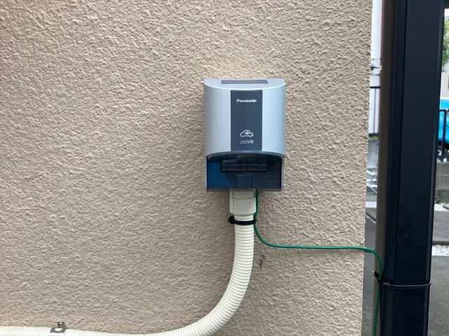EV充電用コンセント設置　自社施工サービスの画像