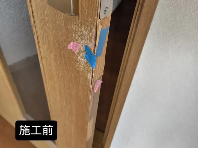 ［出店記念割引中］室内木製ドア、クローゼット、キッチン扉の穴・キズ・劣化補修サービスの画像