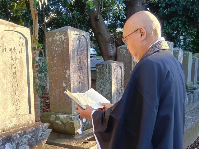 墓参り代行　宗派不問　僧侶と墓地清掃担当の計ニ名で行う【敬活[けいかつ]】業務。サービスの画像