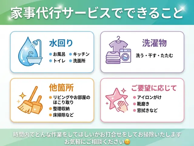 GW空きあり【実績2,750件以上】◇営業時間8:00〜22:00◇家事代行サービスの画像