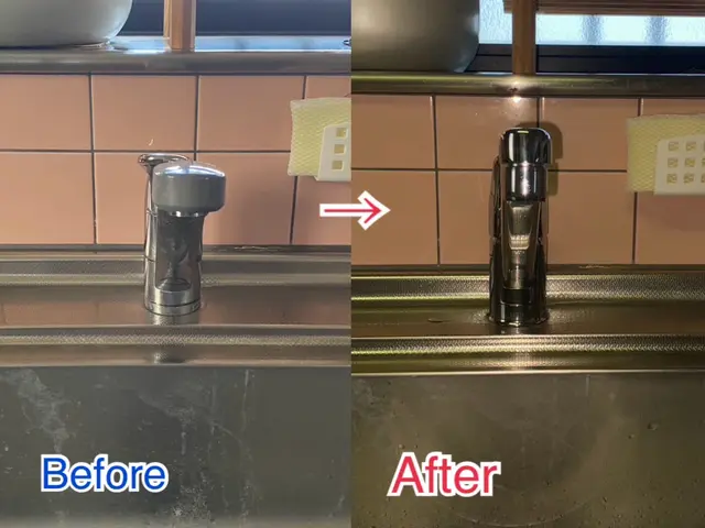 やさしさ施工！ 施工後の水漏れ確認はお客様と一緒に行います。サービスの画像