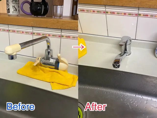 やさしさ施工！ 施工後の水漏れ確認はお客様と一緒に行います。サービスの画像