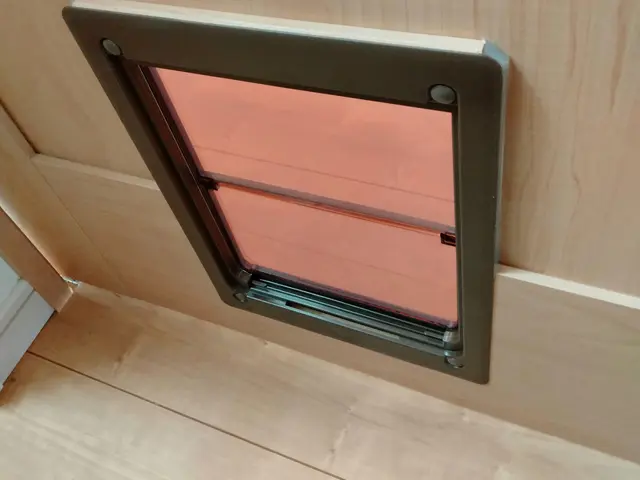 木製扉にペット扉取付◆paypayクレカ対応◆店長の私が伺います☆彡冷暖房節約！サービスの画像