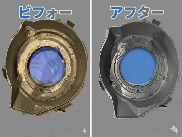 ニオイ・乾かない…ドラム式のお悩みは分解洗浄で内部のカビ・汚れもスッキリ清潔◯サービスの画像