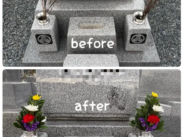 お墓参り代行させて頂きます。お花代、お線香代込み。サービスの画像