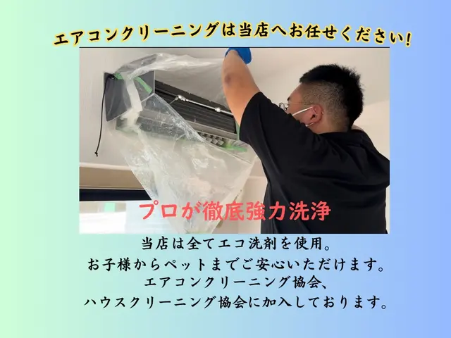 ☆エコ洗剤でペットやお子様におススメ！☆お部屋をリセット！☆女性同行可能！！サービスの画像