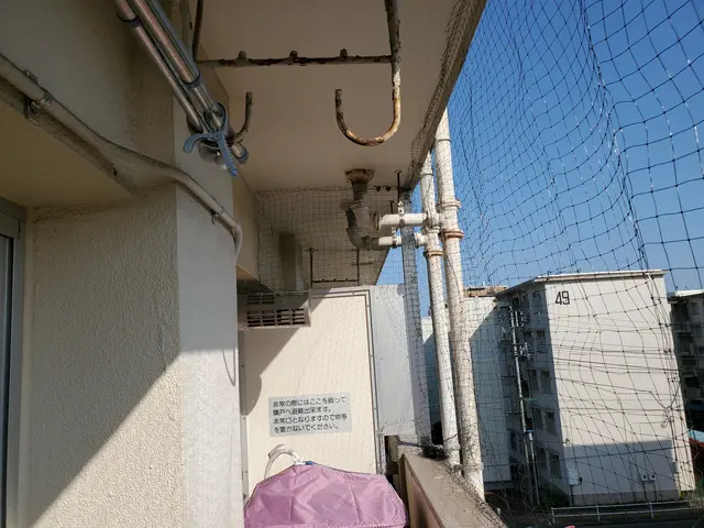 ベランダの鳩対策には防鳥ネットがお勧め！巣の除去清掃や糞清掃のみも承ってます！サービスの画像