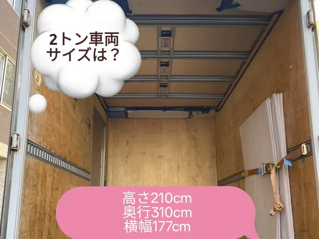 安心の2名作業です！2トン分！不用品回収もOK☆サービスの画像