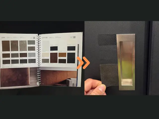 室内ドアの穴補修・新品同様に再生｜ダイノック仕上げ専門【大健信和】サービスの画像