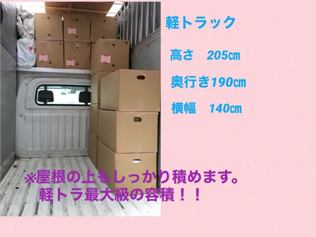 軽トラック高さ2m◎◇実績豊富◆柔軟対応◉口コミ多◉エリア外は相談OKサービスの画像