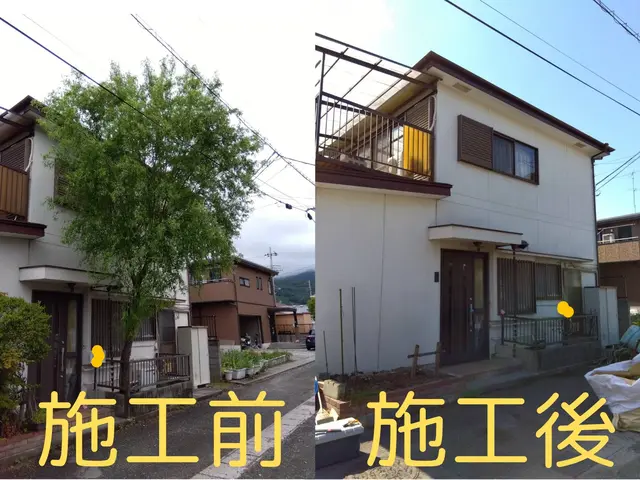 お庭のお困り事を解決！高い木・狭い場所など他店に断られた木もお任せください！サービスの画像