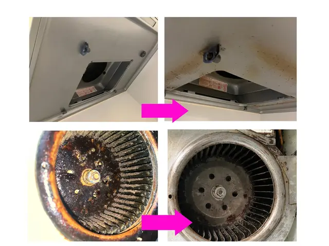 ◆女性スタッフ作業OK◆笑顔とまごころ接客 ”ギトギト油汚れをスッキリ･:*+サービスの画像