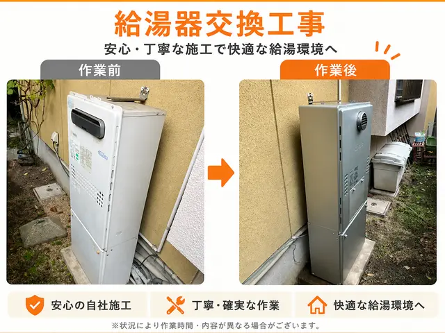 給湯器交換・取替【2024・2025アワード入選】カード・QR決済対応サービスの画像