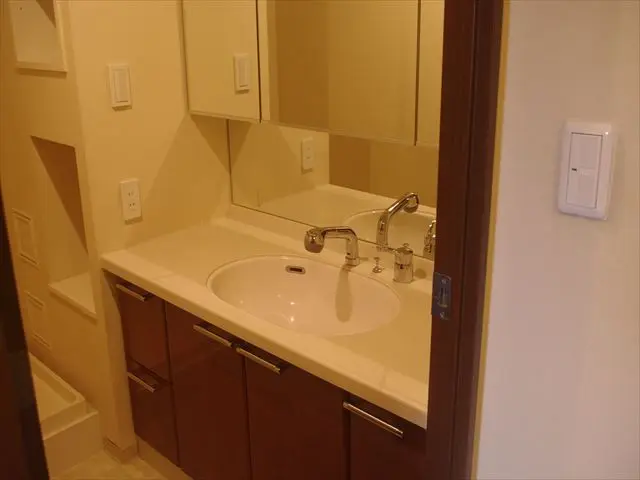 【カド・スミ・キッチリ】洗面所クリーニング（洗面台＋洗面所内全体）サービスの画像