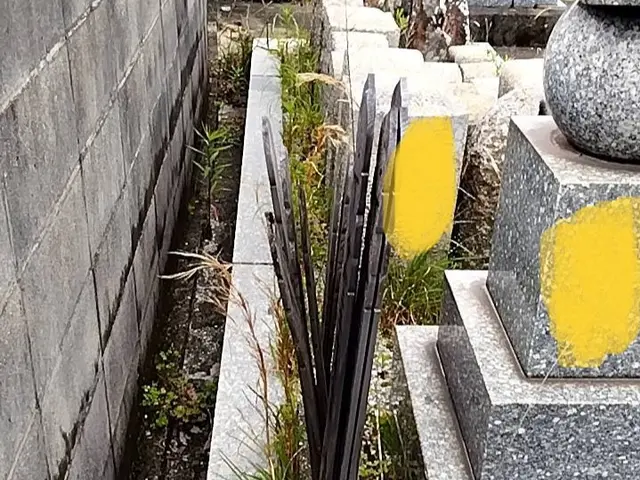 遠方の方も写真送付で安心です☆　お墓管理、草抜き・除草・清掃はお任せください。サービスの画像