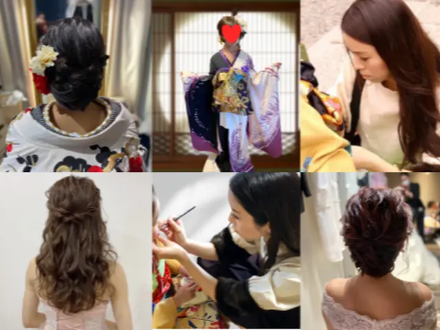 ヘアと着付け両方ご予約可能◎　韓国メイクも対応してます！