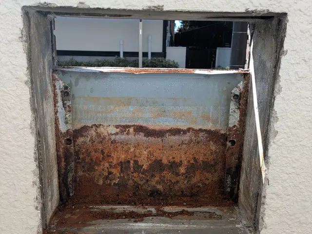 埋め込みポストの交換★外注なし！外壁研磨調整★しっかりコーキングいたします！サービスの画像