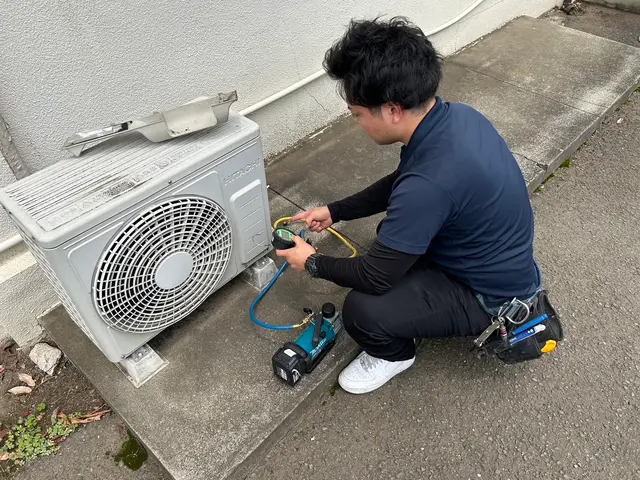 創業22年！エアコン工事なら弊社にお任せください！！年間2,000台の取付実績！サービスの画像