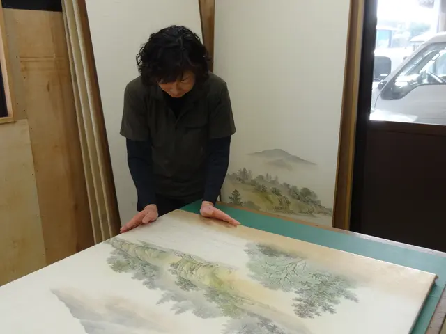 高級糸入り襖紙で貼替サービスの画像