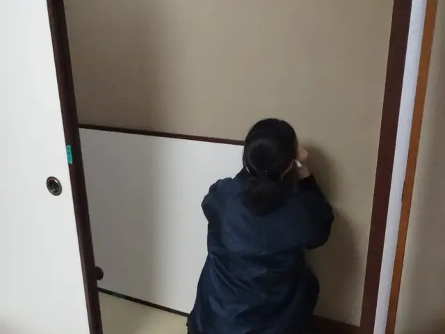 高級糸入り襖紙で貼替サービスの画像