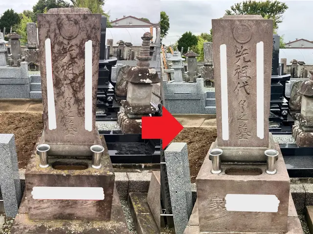 ご先祖様のお墓クリーニングは是非とも当社にお任せ下さい！サービスの画像