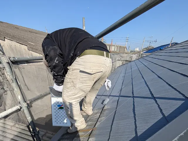 スレート(コロニアル)屋根の塗装サービスの画像