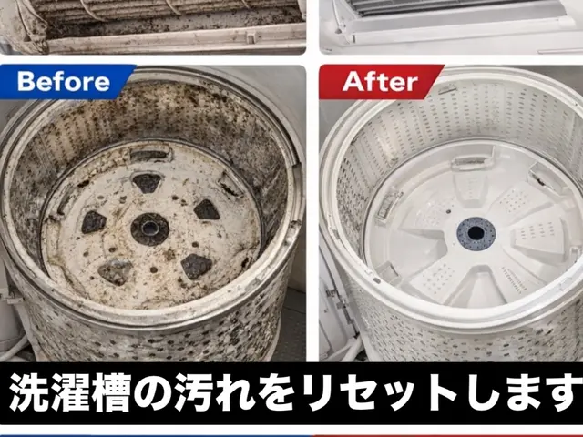 洗濯機クリーニングマスター1級資格保有者による丁寧な分解洗浄サービスサービスの画像