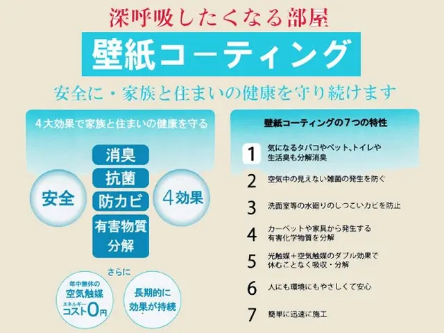 施工実績100件以上ブログ更新中！・壁紙を張替えずにキレイに！・ 消臭抗菌効果！サービスの画像
