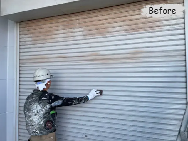 錆びてしまっているシャッターはプロにお任せください！！インスタ施工事例有りサービスの画像