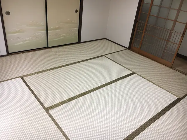 【創業124年】隙間や凹みも丁寧に手当ていたします。縁なし畳もお任せ下さい。サービスの画像