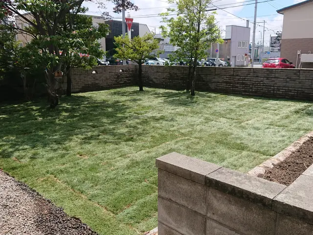 北海道内対応。芝張り作業おまかせください。サービスの画像