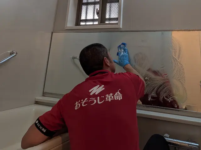 浴室の石鹸カス、水垢汚れ、カビ汚れのクリーニングはお任せくださいサービスの画像