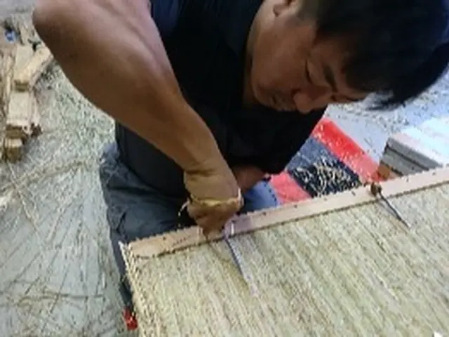 ◆表替え　熊本産糸Ｗ表（畳表１山の中に綿糸が２×2合計４本入っています。）サービスの画像