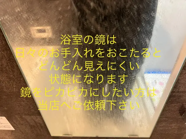 【浴室エプロン内高圧洗浄、鏡機械研磨サービス】【時短よりクオリティー重視の店舗】サービスの画像
