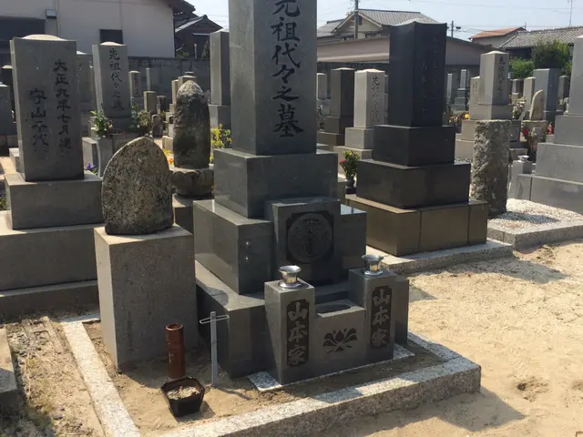 お墓クリーニングと墓石再生コーティングサービスの画像