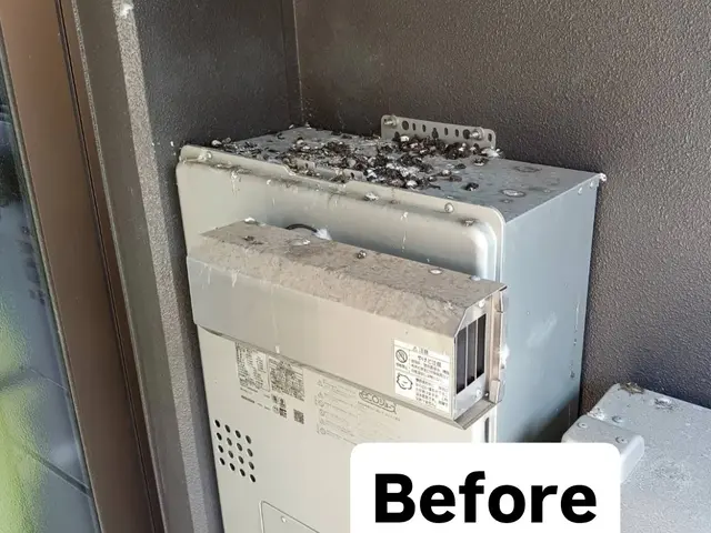 ★損害保険加入店★鳩が嫌いな忌避剤を用いて寄せ付けなくします。サービスの画像