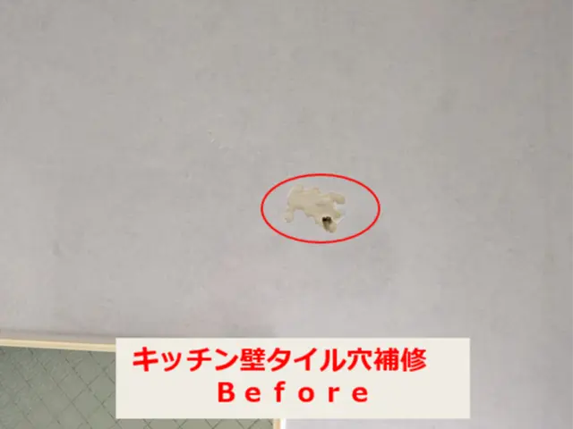 木製のドア・キッチン扉等、20cm以内までの穴・へこみ・キズの補修サービスの画像