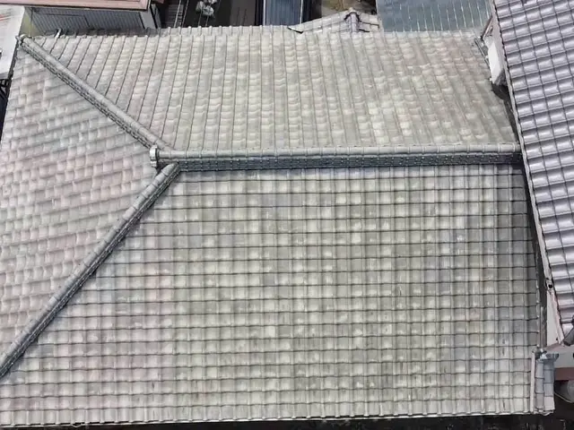 ドローン撮影　屋根　樋など