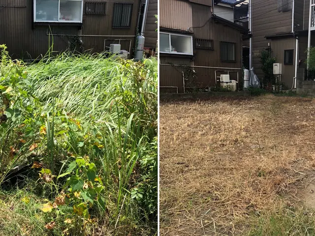 ★期間限定除草剤散布無料★広い敷地もお任せください！サービスの画像