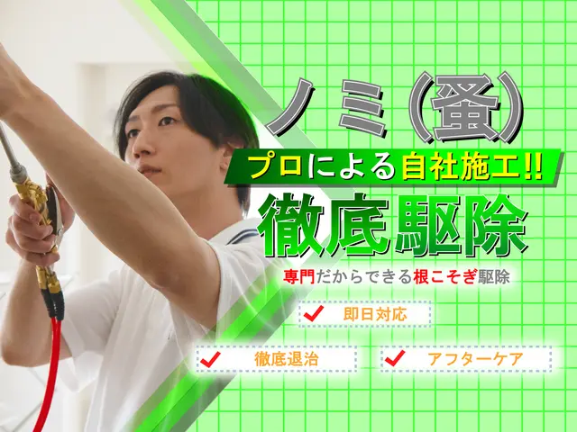 【完全駆除いたします】繁殖したノミも完全駆除！プロだからできる徹底駆除！最短対応サービスの画像