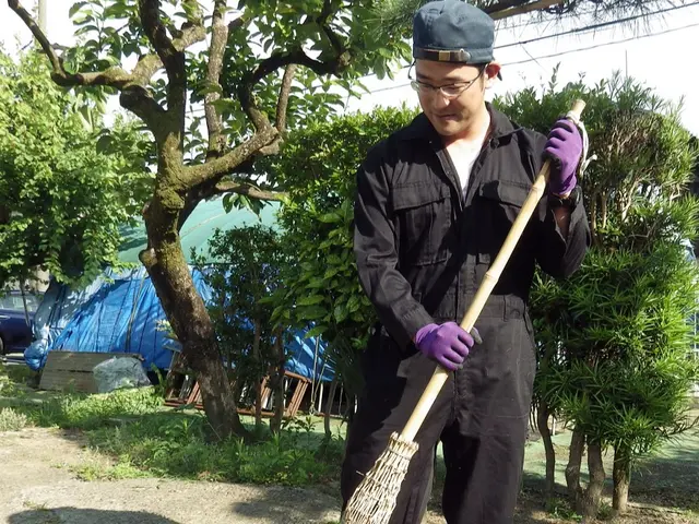 寒さ暑さもなんのその！お庭掃除、お任せください！サービスの画像