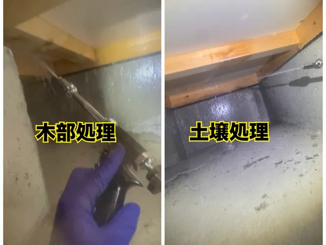 ★関西口コミ星5No1★ペットに安全薬剤★白蟻駆除資格★クレカ可★5年保証付サービスの画像