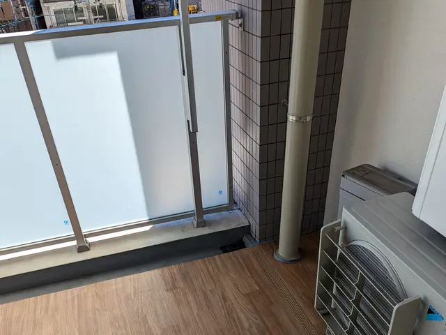 蜘蛛の巣　ゴキ◯リ…ベランダのヌメリやカビ　この際プロにまかせてスッキリ解決！！サービスの画像