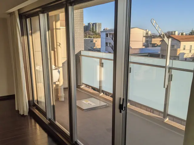 蜘蛛の巣　ゴキ◯リ…ベランダのヌメリやカビ　この際プロにまかせてスッキリ解決！！サービスの画像