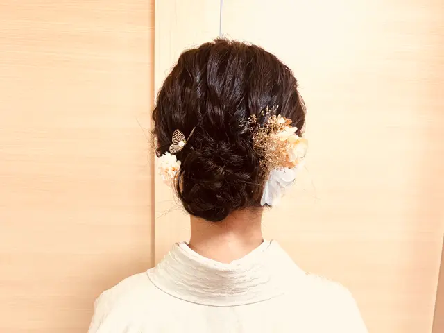 スタッフ二人体制で安心！ママヘアメイクと着付け師♡どちらも対応できます！！