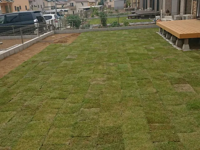 【実績24年】お庭を鮮やかなグリーンに!話題の●人工芝、TM-9●も施工可能!!サービスの画像