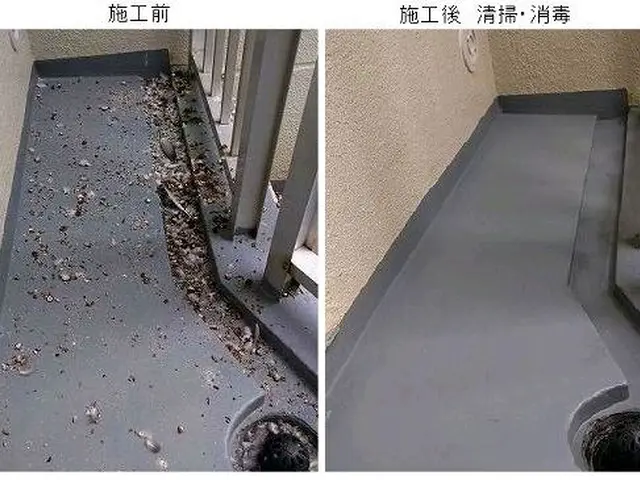 口コミ、顧客満足賞！べランダ横幅4mまで高品質ネット設置+清掃消毒34800円サービスの画像