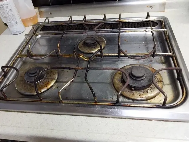 ①換気扇②コンロ③魚焼きグリル④シンク⑤キッチン壁⑥調理台のセット価格ですサービスの画像