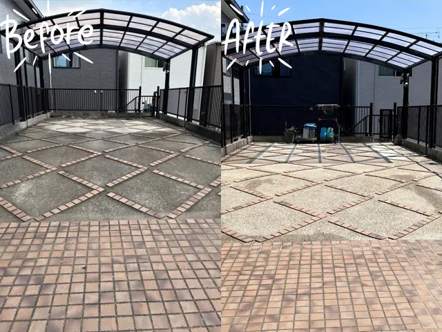 駐車場の高圧洗浄★50%OFFキャンペーン開催中★サービスの画像