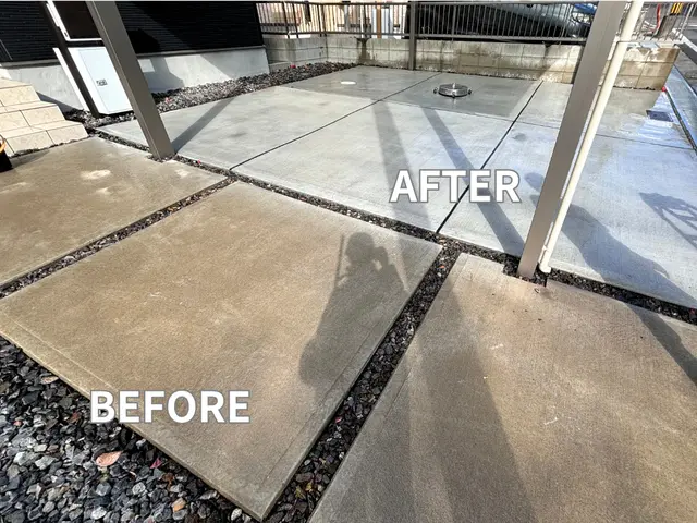 駐車場の高圧洗浄★50%OFFキャンペーン開催中★サービスの画像